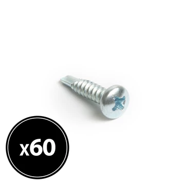 Önfúró laposfejű lemezcsavar - 4,2 x 19 mm - 60 db / csomag Önfúró laposfejű lemezcsavar - 4,2 x 19 mm - 60 db / csomag