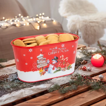 Karácsonyi fém kosár - hóember - 23 x 11,5 x 11,5 cm 58953C Karácsonyi fém kosár - hóember - 23 x 11,5 x 11,5 cm 58953C