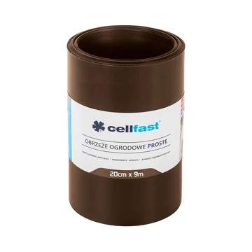 Cellfast egyenes kerti ágyásszegély barna 20cm/9m 30-213H Cellfast egyenes kerti ágyásszegély barna 20cm/9m 30-213H