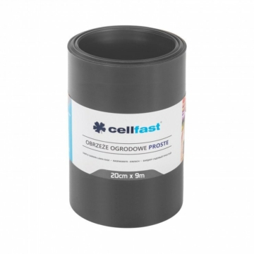 Cellfast egyenes kerti ágyásszegély grafit 20cm/9m 30-243H