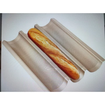 Bagett sütő fém 3 db-os (W00368) Bagett sütő fém 3 db-os (W00368)