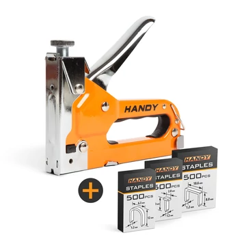 Handy fém tűzőgép szett 3 féle kapoccsal 4-14 mm 10442