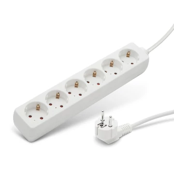 Delight 6-os asztali hálózati elosztó 1,5m H05VV-F 3 x 1,0 mm² 20210 Delight 6-os asztali hálózati elosztó 1,5m H05VV-F 3 x 1,0 mm² 20210