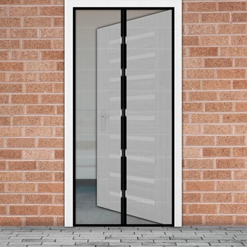 Delight szúnyogháló függöny ajtóra -mágneses- 100x210cm-fekete 11398BK Delight szúnyogháló függöny ajtóra -mágneses- 100x210cm-fekete 11398BK