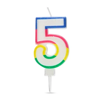 Tortagyertya- színes, 5 56181-5 Tortagyertya- színes, 5 56181-5