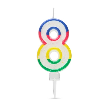 Tortagyertya- színes, 8 56181-8 Tortagyertya- színes, 8 56181-8