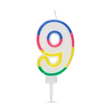 Tortagyertya- színes, 9 56181-9 Tortagyertya- színes, 9 56181-9