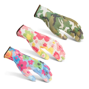 Garden of Eden mintás kerti kesztyű L-es méret 11517L