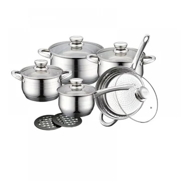 BM-1210 Edényszett RM. 6,5-3,9-2,9L edény 16-24cm nyeles 2db alátét