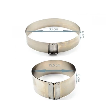 Állítható kör tortaforma 16-30cm-ig (404932)