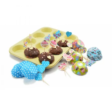Muffin papír díszitő szett 24+24db-os (12357)