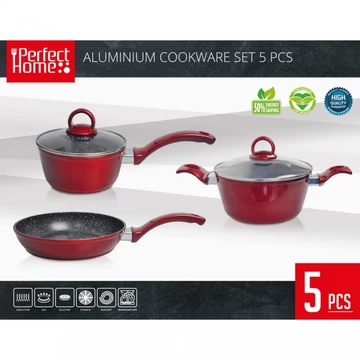 Edényszett piros 5-részes (14788) Edényszett piros 5-részes (14788)