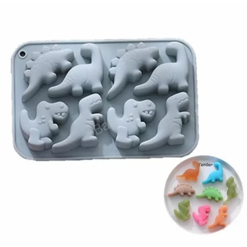 Szilikon dínó forma 8 részes