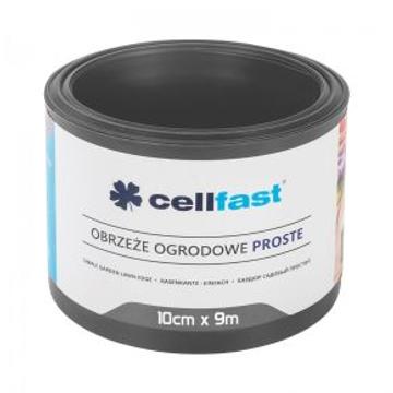 Cellfast egyenes kerti ágyásszegély grafit 10cm/9m 30-241H