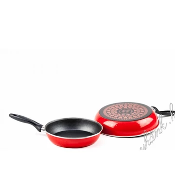 Teflon serpenyő AKZO 24 cm nyeles piros Teflon serpenyő AKZO 24 cm nyeles piros
