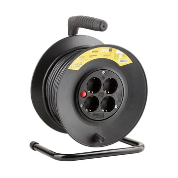 Technik Professional kábeldob 25m H05VV-F 3x1,5mm2 vezetékkel 4 aljzattal