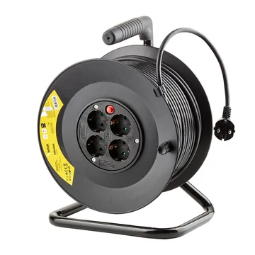 Technik Professional kábeldob 50m H05VV-F 3x1,5mm2 vezetékkel 4 aljzattal