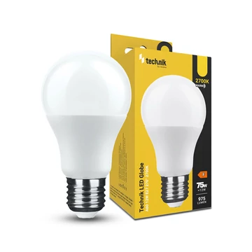 Technik LED izzó A60 E27 12W 975 lumen 2700K meleg fehér 270° Technik LED izzó A60 E27 12W 975 lumen 2700K meleg fehér 270°