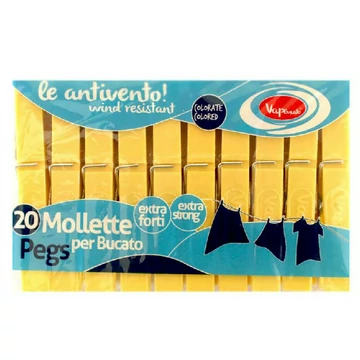 Vapa Extra Erős Ruhacsipesz 20db - Sárga