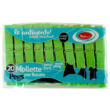 Vapa Extra Erős Ruhacsipesz 20db -Zöld