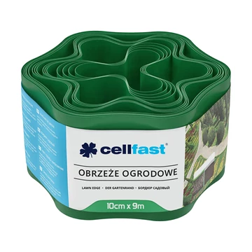 Cellfast kerti ágyásszegély zöld 10cm/9m 30-001H Cellfast kerti ágyásszegély zöld 10cm/9m 30-001H