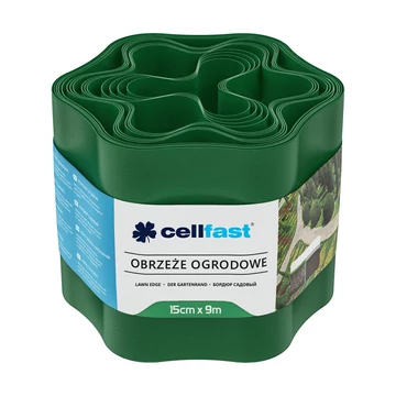 Cellfast kerti ágyásszegély zöld 15cm/9m 30-002H Cellfast kerti ágyásszegély zöld 15cm/9m 30-002H
