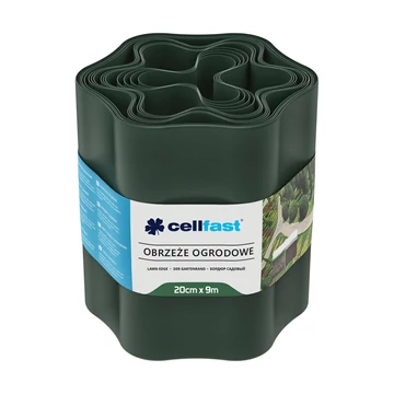 Cellfast kerti ágyásszegély sötét zöld 20cm/9m 30-023H Cellfast kerti ágyásszegély sötét zöld 20cm/9m 30-023H