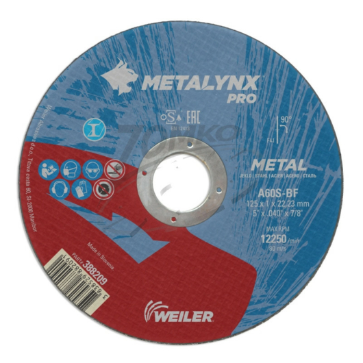METALYNX PRO (SWATYCOMET) METAL vágókorong 125x1,0x22,2 A60T-BF