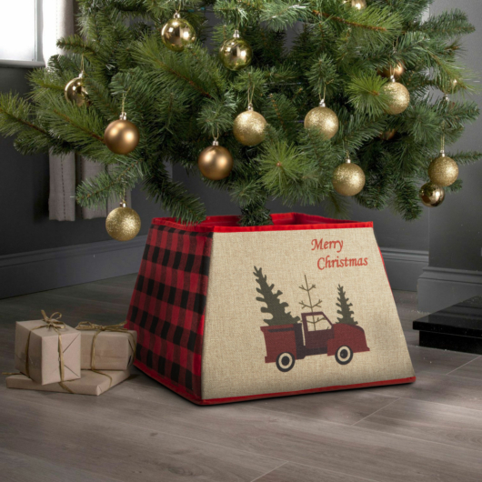   Karácsonyfatalp takaró - autós - 55 x 26 cm  58557B