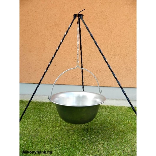 35 literes rozsdamentes bogrács, hegesztett