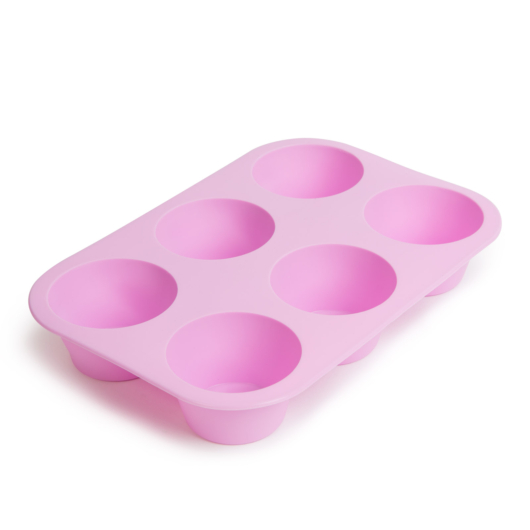 Family muffin sütőforma szilikon rózsaszín 6 adag 57280PK