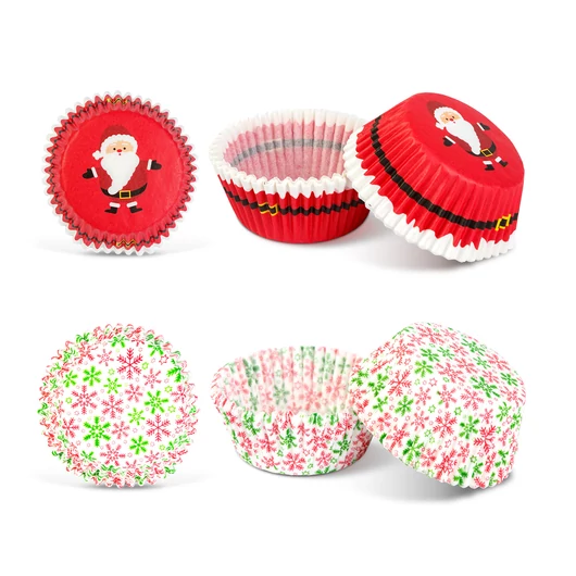  Karácsonyi muffinpapír - Mikulás - 40 db / csomag  58655A