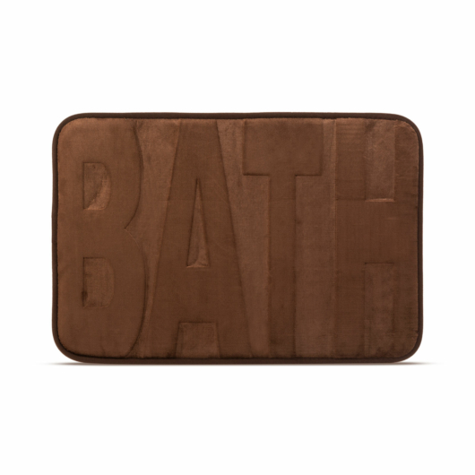 Family fürdőszobai kilépőszőnyeg - "BATH" - barna - 60 x 40 cm 57156A