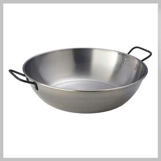 Rozsdamentes szeletsütő 46 cm füles vastag 1,2mm