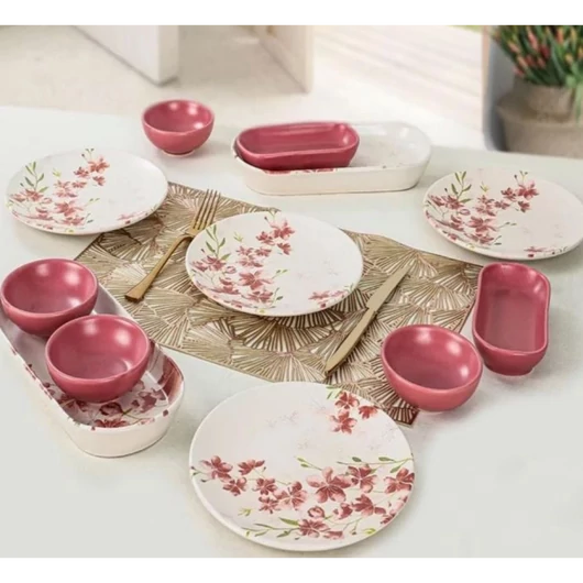 Étkészlet kerámia 12 részes Mártogatós RS