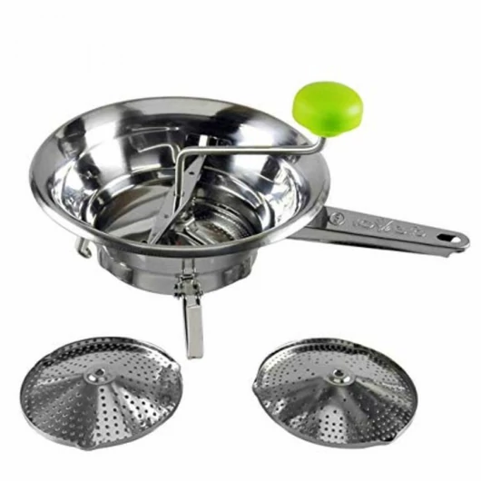 Sirio inox halpasszírozó 19,5cm rozsdamentes acél 3 betéttel 19031