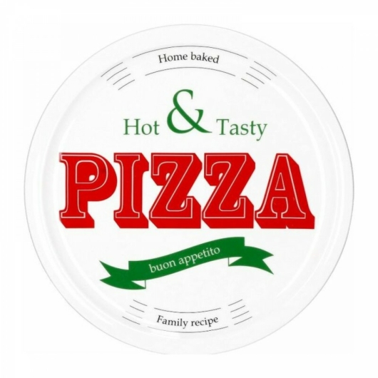 Pizzatányér 31 cm PIZZA minta (K00071)