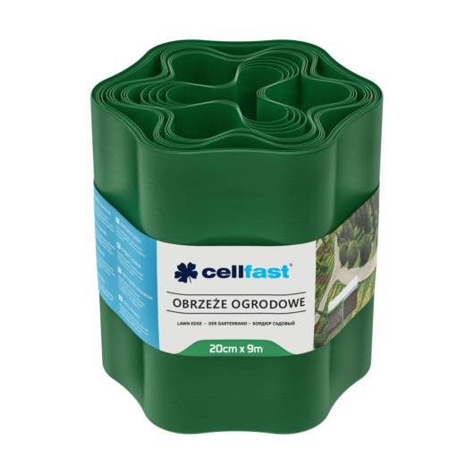 Cellfast kerti ágyásszegély zöld 20cm/9m  30-003H