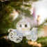 Kép 1/2 - Karácsonyi dísz - irizáló, akril hintó - 11 x 5,5 x 9,5 cm  58511