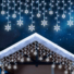 Kép 3/6 - LED-es fényfüggöny - hópehely - 3 x 0,75 m - 224 hidegfehér LED - IP44 58916