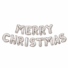 Kép 1/2 - 3D Karácsonyi "Merry Christmas" lufi - ezüst 58081A