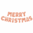 Kép 1/2 - 3D Karácsonyi "Merry Christmas" lufi - rozéarany 58081C