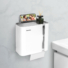 Kép 2/4 - Bewello WC-papír tartó szekrény - fehér - 248 x 130 x 230 mm BW3005