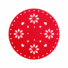 Kép 2/3 -   Karácsonyfa alá terítő - 90 cm x 3 mm - filc - piros