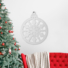Kép 1/2 - Karácsonyi dekor - gömbdísz - 36,5 x 44 cm - fehér / arany 58624AC