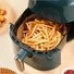 Kép 3/5 - Papír sütőbetét air fryer forrólevegős sütőkhöz kocka 20x20cm 50 db-os