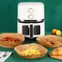 Kép 1/5 - Papír sütőbetét air fryer forrólevegős sütőkhöz kocka 20x20cm 50 db-os