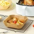 Kép 5/5 - Papír sütőbetét air fryer forrólevegős sütőkhöz kocka 20x20cm 50 db-os